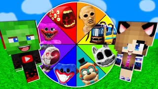 НАШЁЛ SCP КОЛЕСО ФОРТУНЫ ФНАФ ЛУНА ФРЕДДИ ПОЖИРАТЕЛЬ КИССИ МИССИ ХАГГИ ВАГГИ В МАЙНКРАФТ MINECRAFT