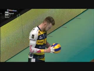 Модена - Милан. Четвертьфинальный матч  Кубка Италии. Волейбол. Мужчины. (24.01.19)