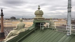 Смотритель в Эрмитаже. На крыше Эрмитажа. Часть 2. Рассказывают Ю.Ю. Денисова и М.П. Гурьев